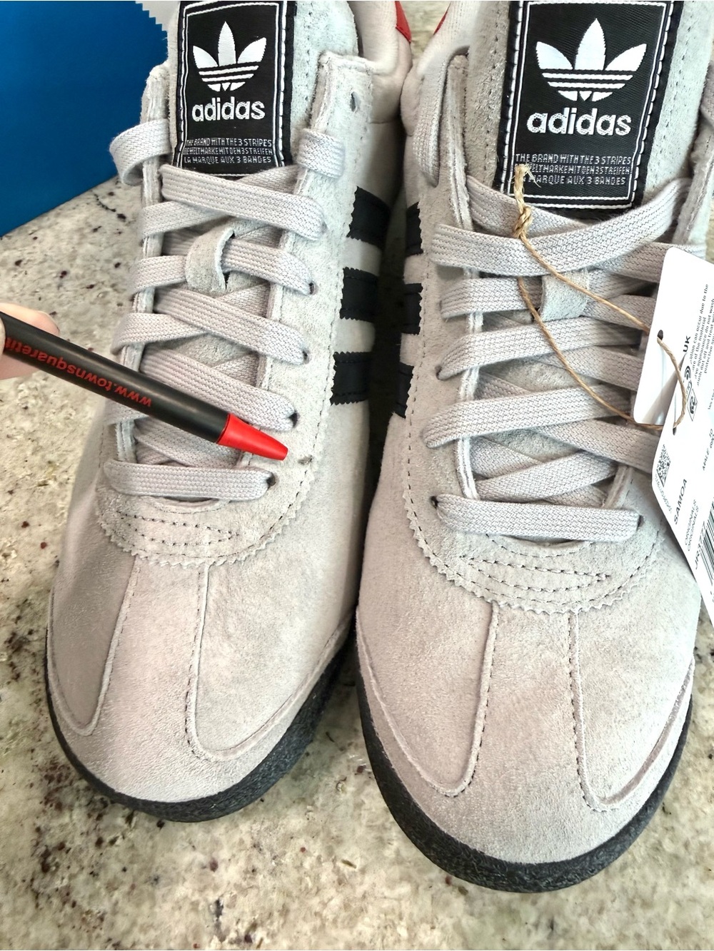 Adidas Samoa Men's Sneakers in Grey - Picture 14 of 15
